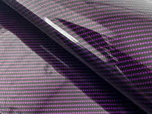 Load image into Gallery viewer, WRPD. Twill Weave Purple Carbon Fibre Wrap