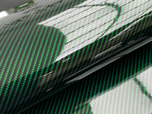 Load image into Gallery viewer, WRPD. Twill Weave Midnight Green Carbon Fibre Wrap