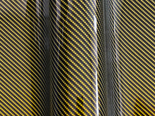 Load image into Gallery viewer, WRPD. Twill Weave Midnight Yellow Carbon Fibre Wrap