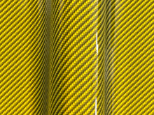 Load image into Gallery viewer, WRPD. Twill Weave Light Yellow Carbon Fibre Wrap