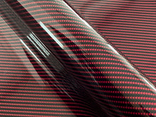 Load image into Gallery viewer, WRPD. Twill Weave Midnight Red Carbon Fibre Wrap