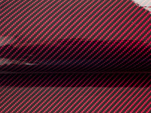 Load image into Gallery viewer, WRPD. Twill Weave Midnight Red Carbon Fibre Wrap