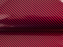 Load image into Gallery viewer, WRPD. Twill Weave Red Carbon Fibre Wrap