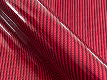 Load image into Gallery viewer, WRPD. Twill Weave Light Red Carbon Fibre Wrap