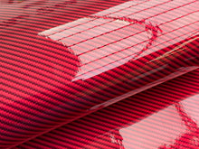 Load image into Gallery viewer, WRPD. Twill Weave Light Red Carbon Fibre Wrap