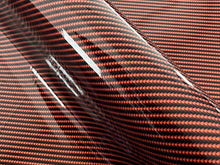 Load image into Gallery viewer, 0.5 x 1.5m - WRPD. Twill Weave Orange Carbon Fibre Wrap (SALE)