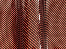 Load image into Gallery viewer, 0.5 x 1.5m - WRPD. Twill Weave Orange Carbon Fibre Wrap (SALE)