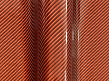 Load image into Gallery viewer, 2 x 1.5m- WRPD. Twill Weave Light Orange Carbon Fibre Wrap (SALE)