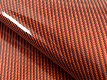 Load image into Gallery viewer, 2 x 1.5m- WRPD. Twill Weave Light Orange Carbon Fibre Wrap (SALE)