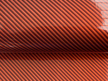 Load image into Gallery viewer, 2 x 1.5m- WRPD. Twill Weave Light Orange Carbon Fibre Wrap (SALE)