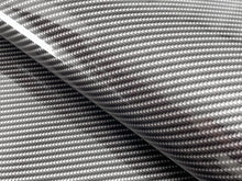 Load image into Gallery viewer, WRPD. Twill Weave Silver Carbon Fibre Wrap
