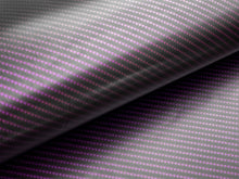Load image into Gallery viewer, WRPD. Twill Weave Purple Carbon Fibre Wrap