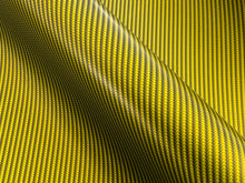 Load image into Gallery viewer, WRPD. Twill Weave Light Yellow Carbon Fibre Wrap
