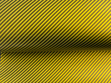 Load image into Gallery viewer, WRPD. Twill Weave Light Yellow Carbon Fibre Wrap