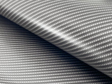 Load image into Gallery viewer, WRPD. Twill Weave Silver Carbon Fibre Wrap