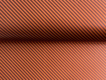 Load image into Gallery viewer, 2 x 1.5m- WRPD. Twill Weave Light Orange Carbon Fibre Wrap (SALE)