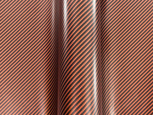 Load image into Gallery viewer, 0.5 x 1.5m - WRPD. Twill Weave Orange Carbon Fibre Wrap (SALE)