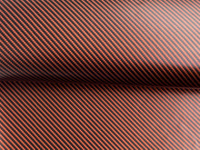 Load image into Gallery viewer, 0.5 x 1.5m - WRPD. Twill Weave Orange Carbon Fibre Wrap (SALE)