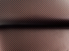 Load image into Gallery viewer, 1 x 1.5m- WRPD. Twill Weave Midnight Orange Carbon Fibre Wrap (SALE)