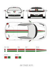 Load image into Gallery viewer, Ferrari 458 Spider - Italian Stripe kit