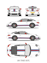 Load image into Gallery viewer, Porsche 997 GT3 Martini Stripe Kit