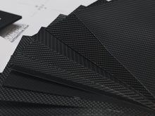 Load image into Gallery viewer, WRPD. Black & Grey Twill Weave Carbon Sample Pack (A5)