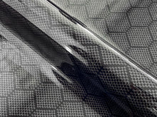 Load image into Gallery viewer, WRPD. Jacquard Hex Twill Weave Black Carbon Fibre Wrap