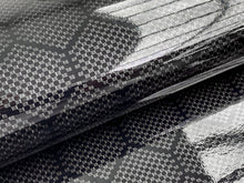 Load image into Gallery viewer, WRPD. Jacquard Hex Twill Weave Black Carbon Fibre Wrap