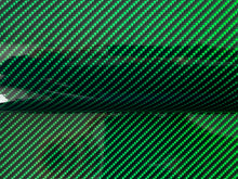 Load image into Gallery viewer, WRPD. Twill Weave Green Carbon Fibre Wrap