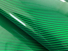 Load image into Gallery viewer, WRPD. Twill Weave Light Green Carbon Fibre Wrap