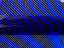 Load image into Gallery viewer, WRPD. Twill Weave Blue Carbon Fibre Wrap