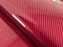 Load image into Gallery viewer, 1.5m x 1.3m - WRPD. Twill Weave Light Red Carbon Fibre Wrap (SALE)