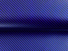 Load image into Gallery viewer, WRPD. Twill Weave Blue Carbon Fibre Wrap