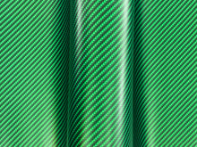 Load image into Gallery viewer, WRPD. Twill Weave Light Green Carbon Fibre Wrap