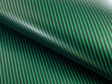 Load image into Gallery viewer, WRPD. Twill Weave Green Carbon Fibre Wrap