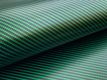 Load image into Gallery viewer, WRPD. Twill Weave Green Carbon Fibre Wrap