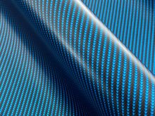 Load image into Gallery viewer, WRPD. Twill Weave Teal Carbon Fibre Wrap