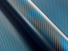 Load image into Gallery viewer, WRPD. Twill Weave Midnight Teal Carbon Fibre Wrap