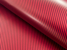 Load image into Gallery viewer, 3m x 1.37m - WRPD. Twill Weave Light Red Carbon Fibre Wrap (SALE)