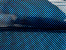 Load image into Gallery viewer, WRPD. Twill Weave Midnight Teal Carbon Fibre Wrap