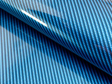Load image into Gallery viewer, WRPD. Twill Weave Light Teal Carbon Fibre Wrap