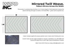 Load image into Gallery viewer, WRPD. Mirrored (Width) Twill Weave Black Carbon Fibre Wrap