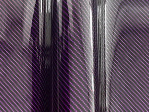 WRPD. Twill Weave Purple Carbon Fibre Wrap