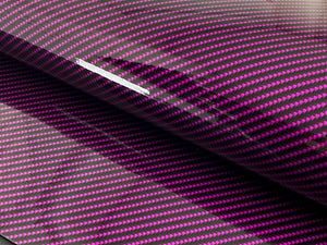 WRPD. Twill Weave Midnight Pink Carbon Fibre Wrap
