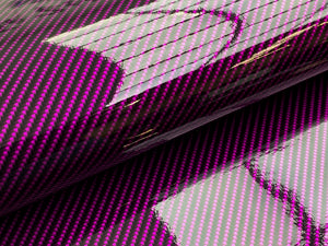 WRPD. Twill Weave Midnight Pink Carbon Fibre Wrap