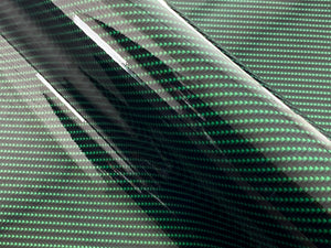 WRPD. Twill Weave Midnight Green Carbon Fibre Wrap