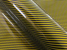 Load image into Gallery viewer, WRPD. Twill Weave Yellow Carbon Fibre Wrap
