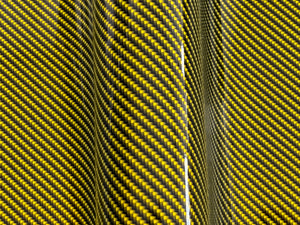 WRPD. Twill Weave Yellow Carbon Fibre Wrap