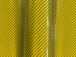 WRPD. Twill Weave Light Yellow Carbon Fibre Wrap