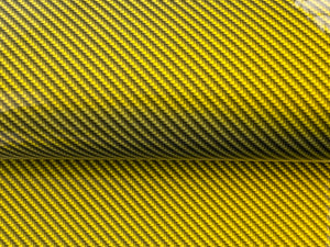 WRPD. Twill Weave Light Yellow Carbon Fibre Wrap